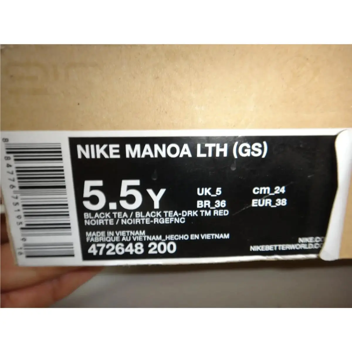 Nike shoes - Manoa LTH - Manoa LTH - Black Tea (Brown) Dark Team Red 1