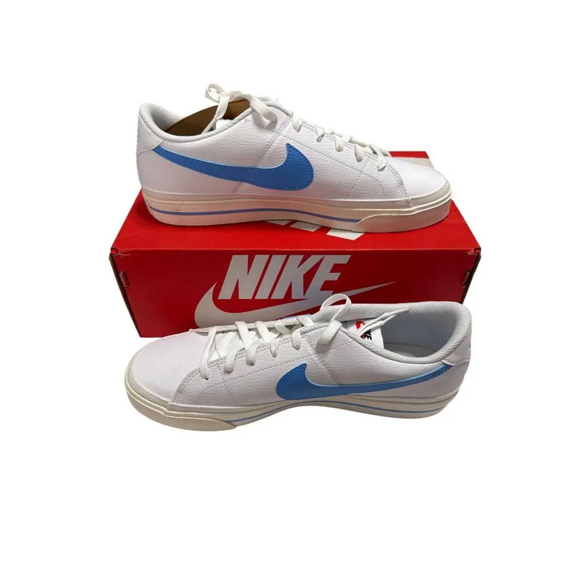 Court Legacy NN White University Blue Mens Sneakers Size 11 by Nike
