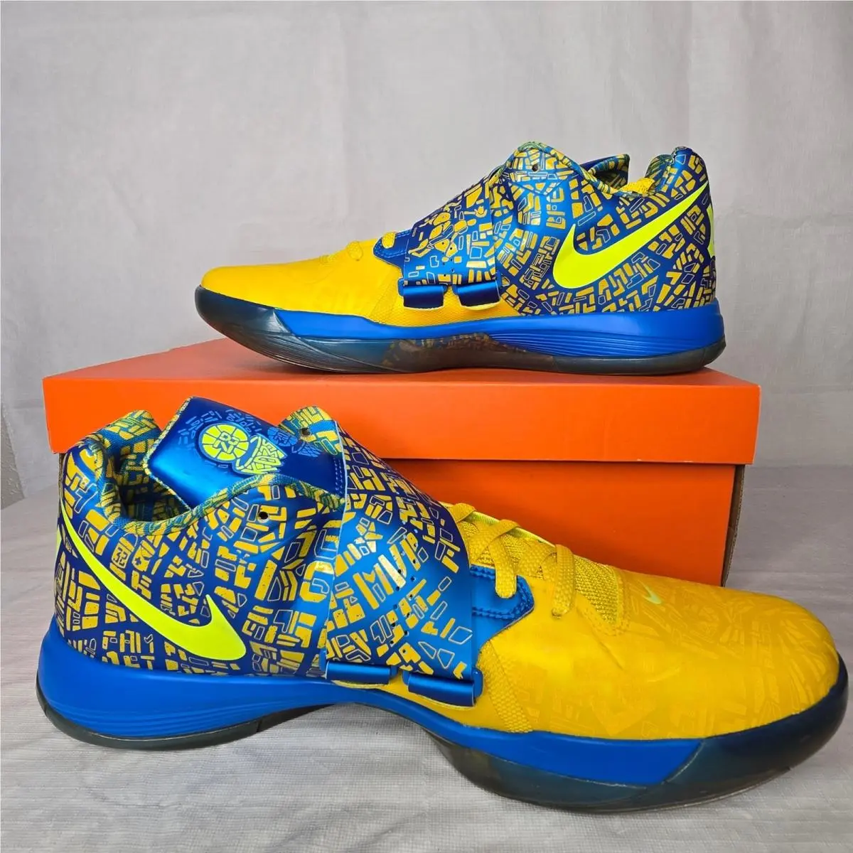 Zoom KD IV `scoring Title` Yellow Blue Lemon Twist DS Nos 2012 by Nike