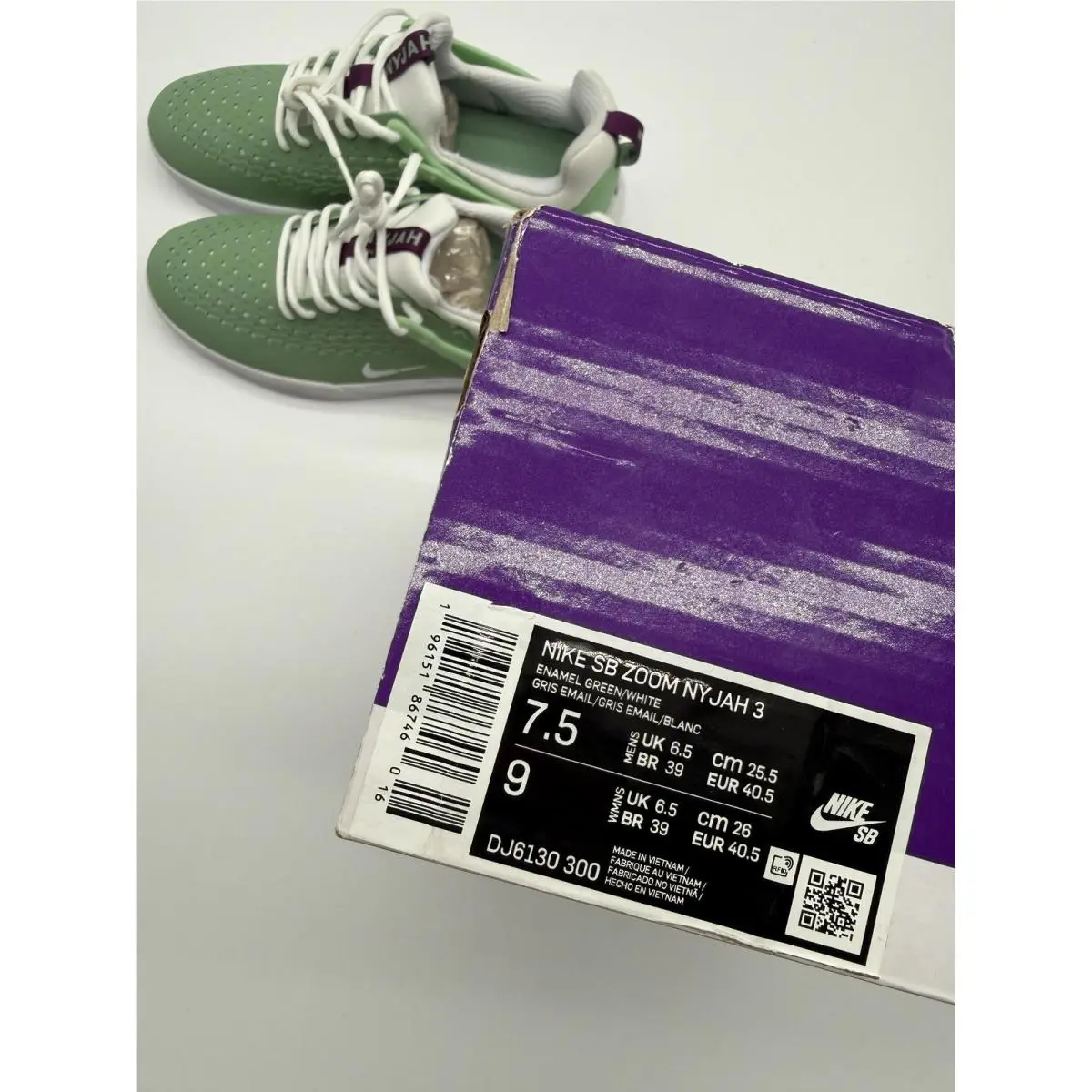 Nike shoes - Nike SB Zoom Nyjah 3 - DJ6130-300 - Green (UPC: 0196151867460) 8