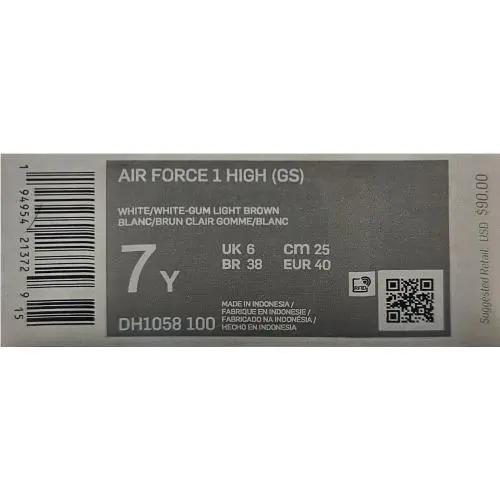 Nike shoes - Nike Air Force 1 High - White 6