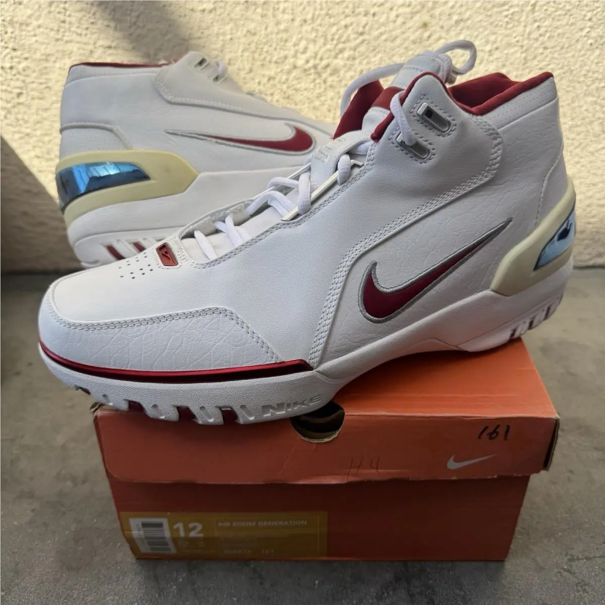 Nike shoes - Nike Air Zoom Generation - Air Zoom Generation - 308214-161 - White, Manufacturer: White/Varsity Crimson-Silver (UPC: 0675911187005) 0