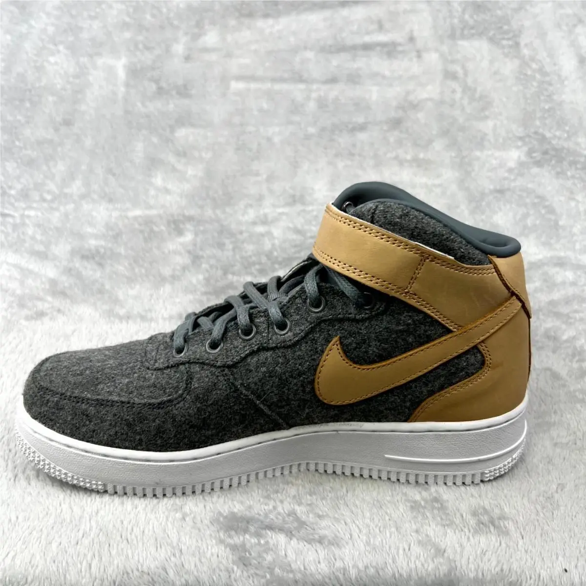 Nike shoes - Nike Air Force 1 07 Mid 857666-100 - 857666-100 - Gray 9