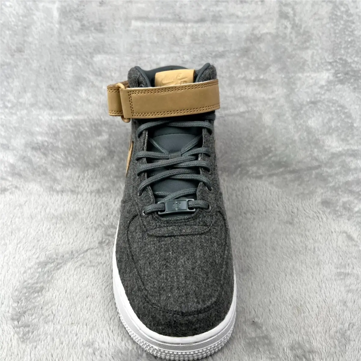 Nike shoes - Nike Air Force 1 07 Mid 857666-100 - 857666-100 - Gray 10