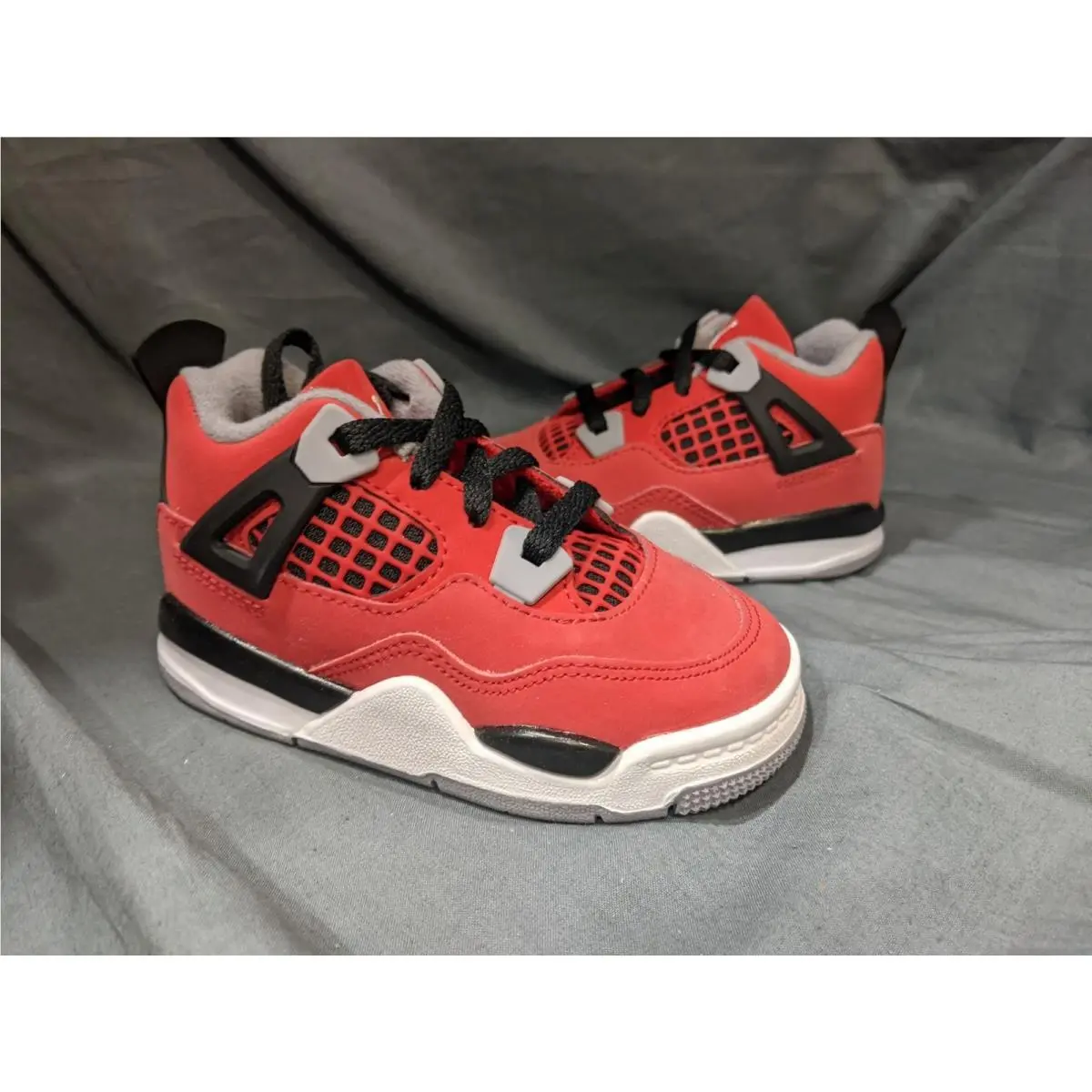 Toddler Air Jordan Retro 4 Red and Black Size 8c by Nike