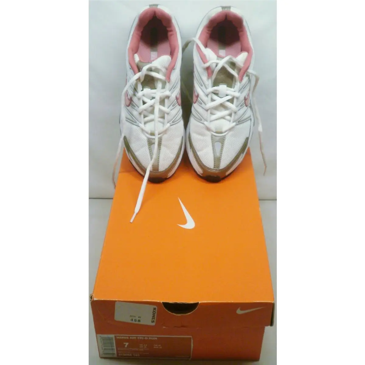 Womens  Air Tri-d Running Shoes Sneakers Size 7 White Grey Pink by Nike