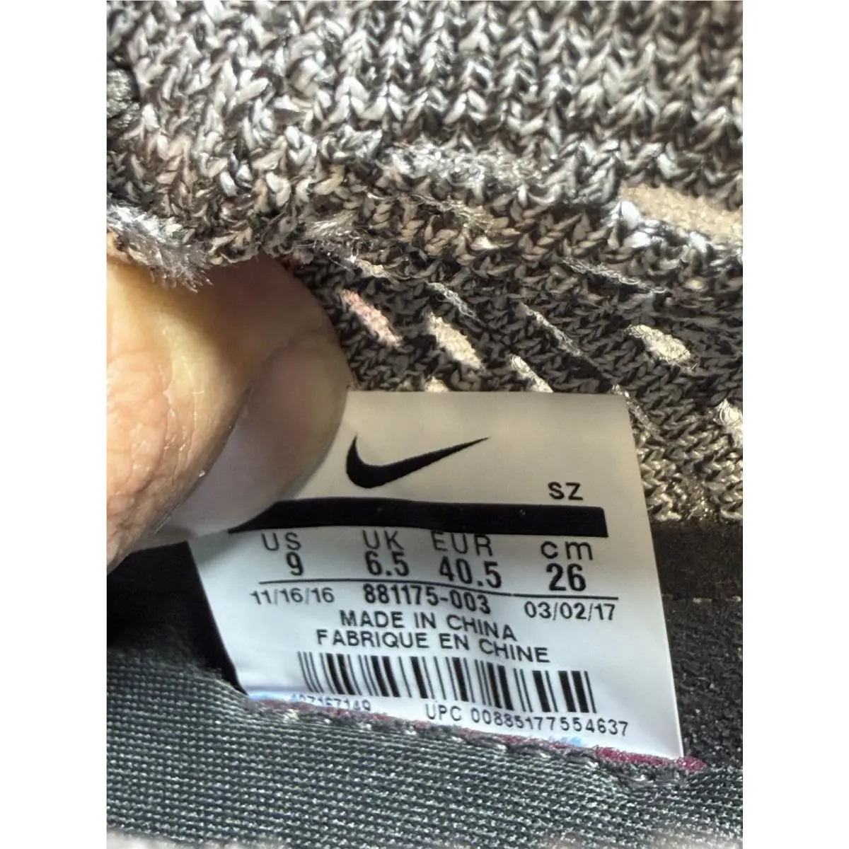 Nike shoes - Air Max Thea Ultra Flyknit - 881175-003 - Gray 5