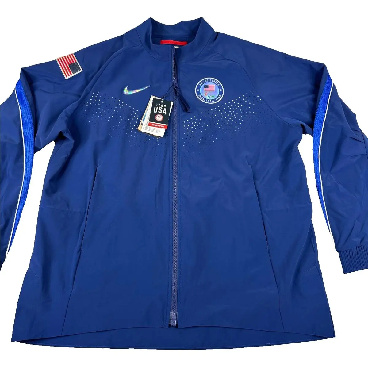 Jacket Womens XL Blue Dri Fit Paralympic Team Usa Zip Up Training by Nike
