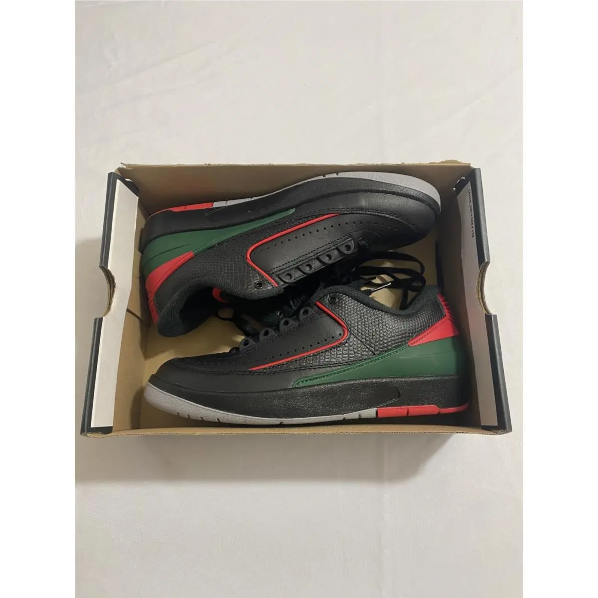 Youth Size 6.5Y Black Air Jordan 2 Retro Low GS Basketball Shoe FJ6869 006 by Nike