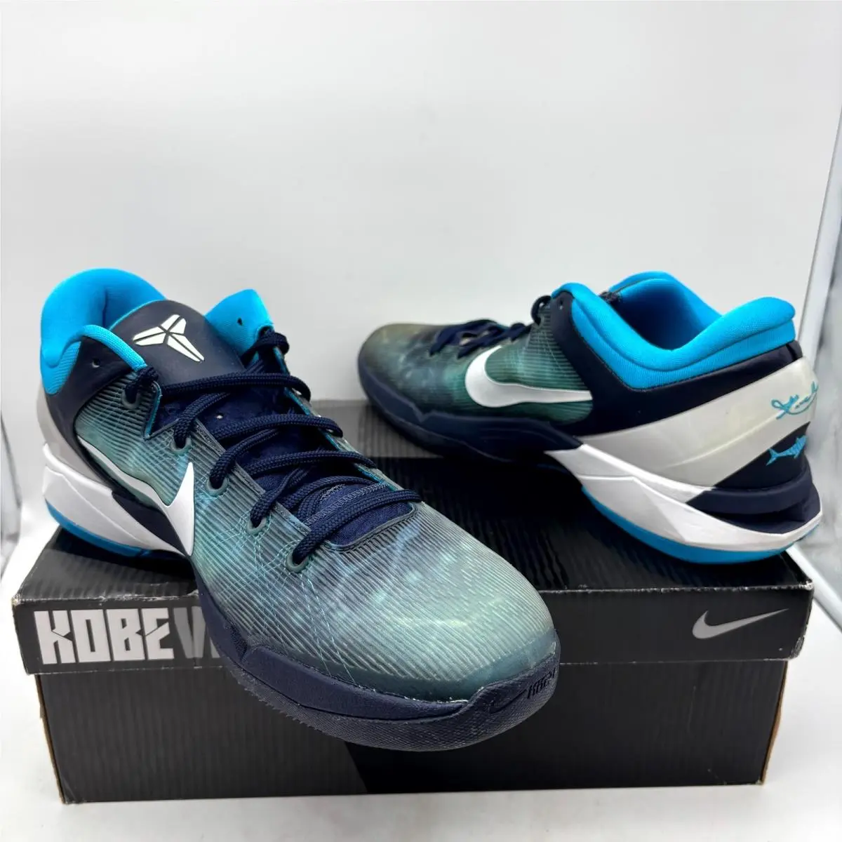 Nike shoes - Nike Zoom Kobe 7 488371-401 - 488371-401 - Green Blue Black (UPC: 886737526613) 5
