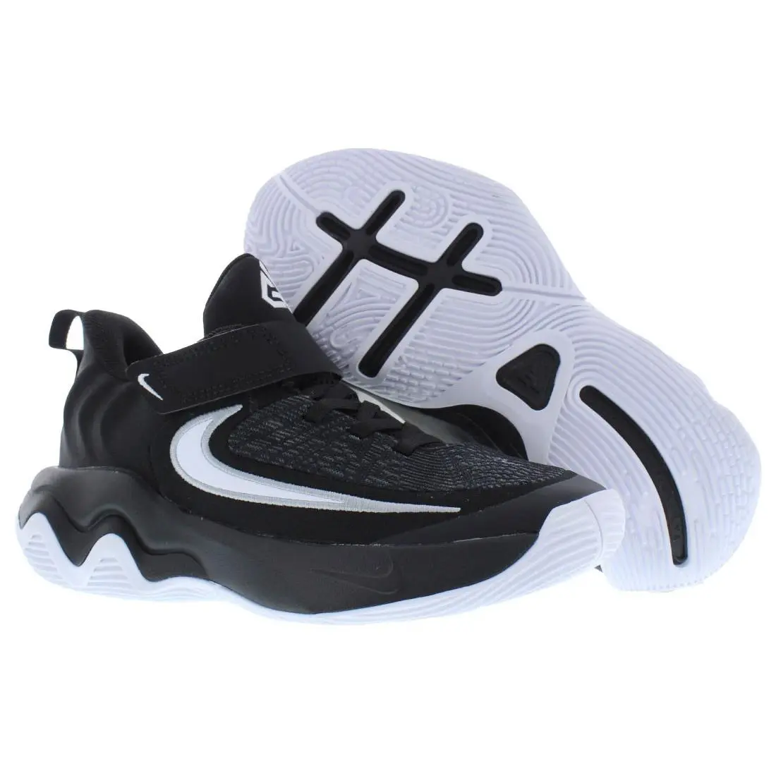 Nike Giannis Immortality 4 PS Boys Shoes Size 11 Color: Black/white/wolf Grey - Black/White/Wolf Grey, Main: Black
