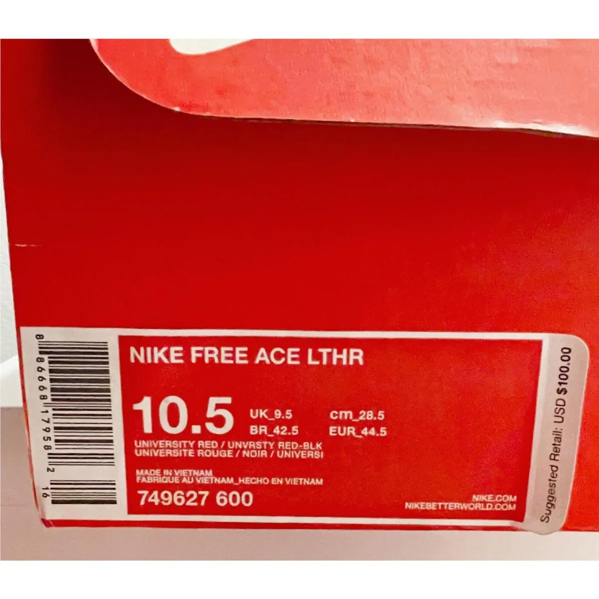 Nike shoes - Free Ace Leather - Free Ace Leather - 749627-600 - Red 10