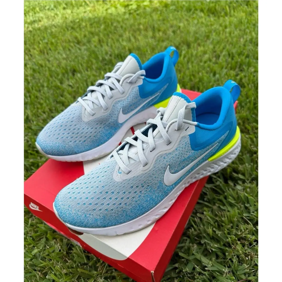 10.5 Women’s  Odyssey React Blue / Gray / White AO9820-005 Running by Nike