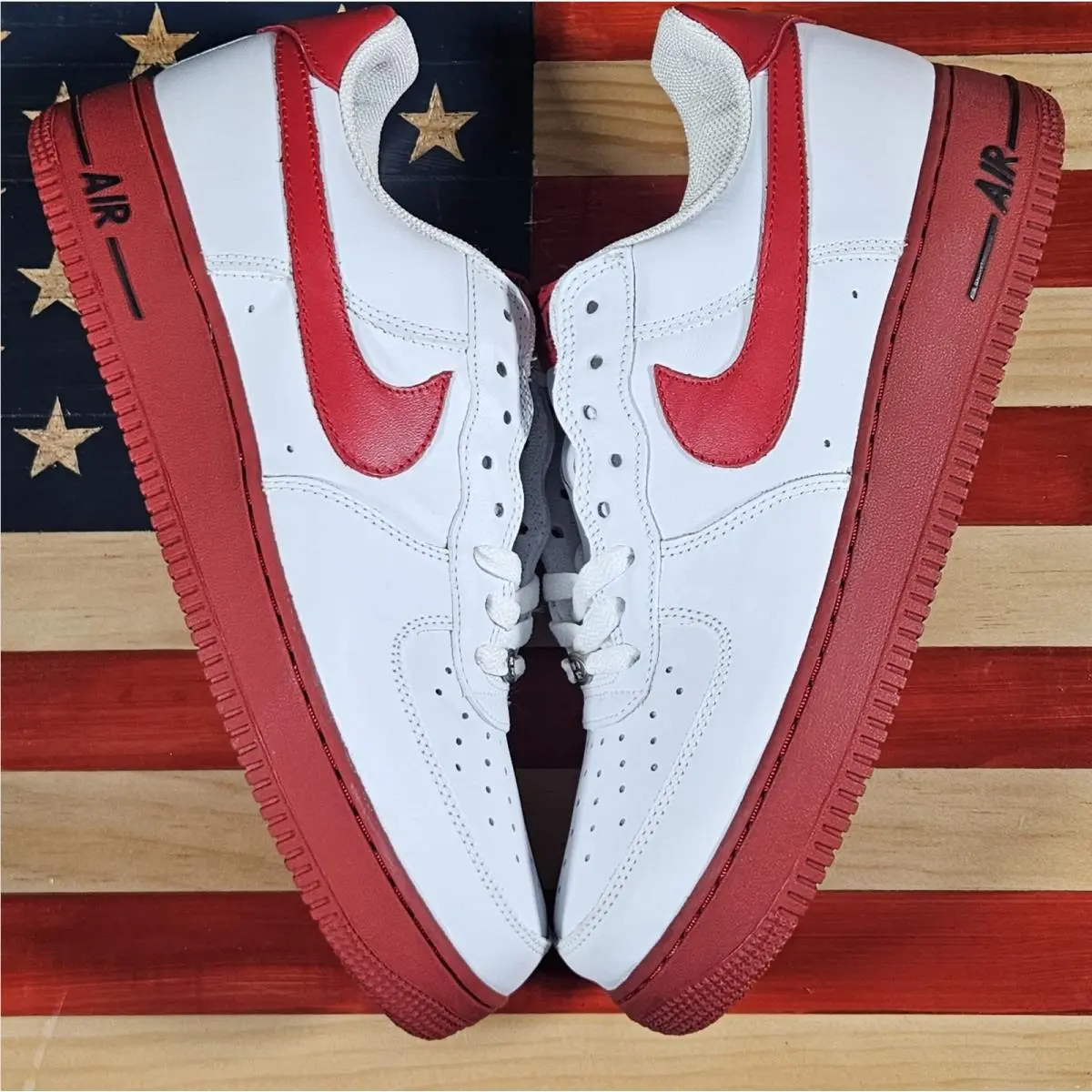 Nike shoes - Nike Air Force 1 - Air Force - 306353-163 - White, way: White/Varsity-Red/Black 0
