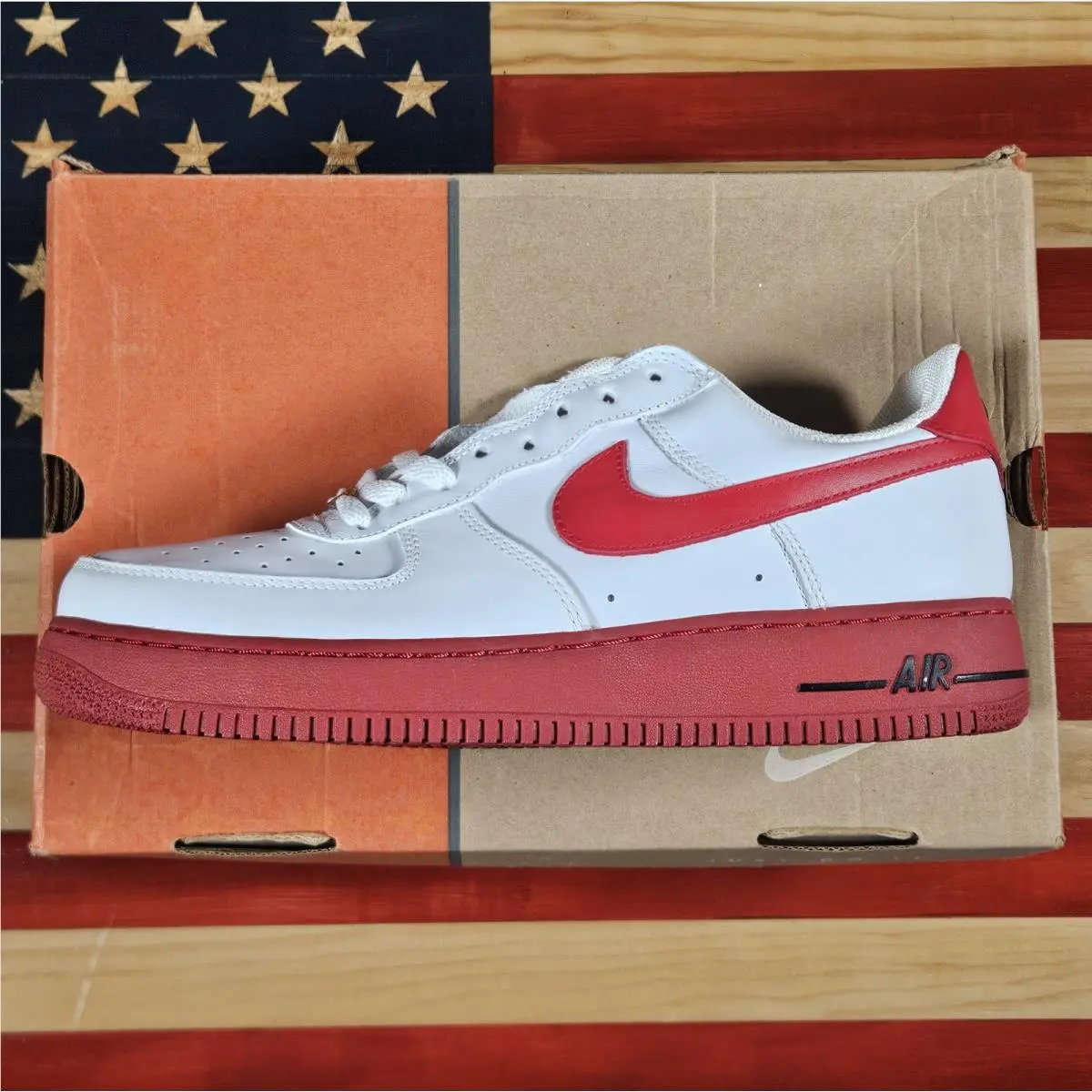 Nike shoes - Nike Air Force 1 - Air Force - 306353-163 - White, way: White/Varsity-Red/Black 2