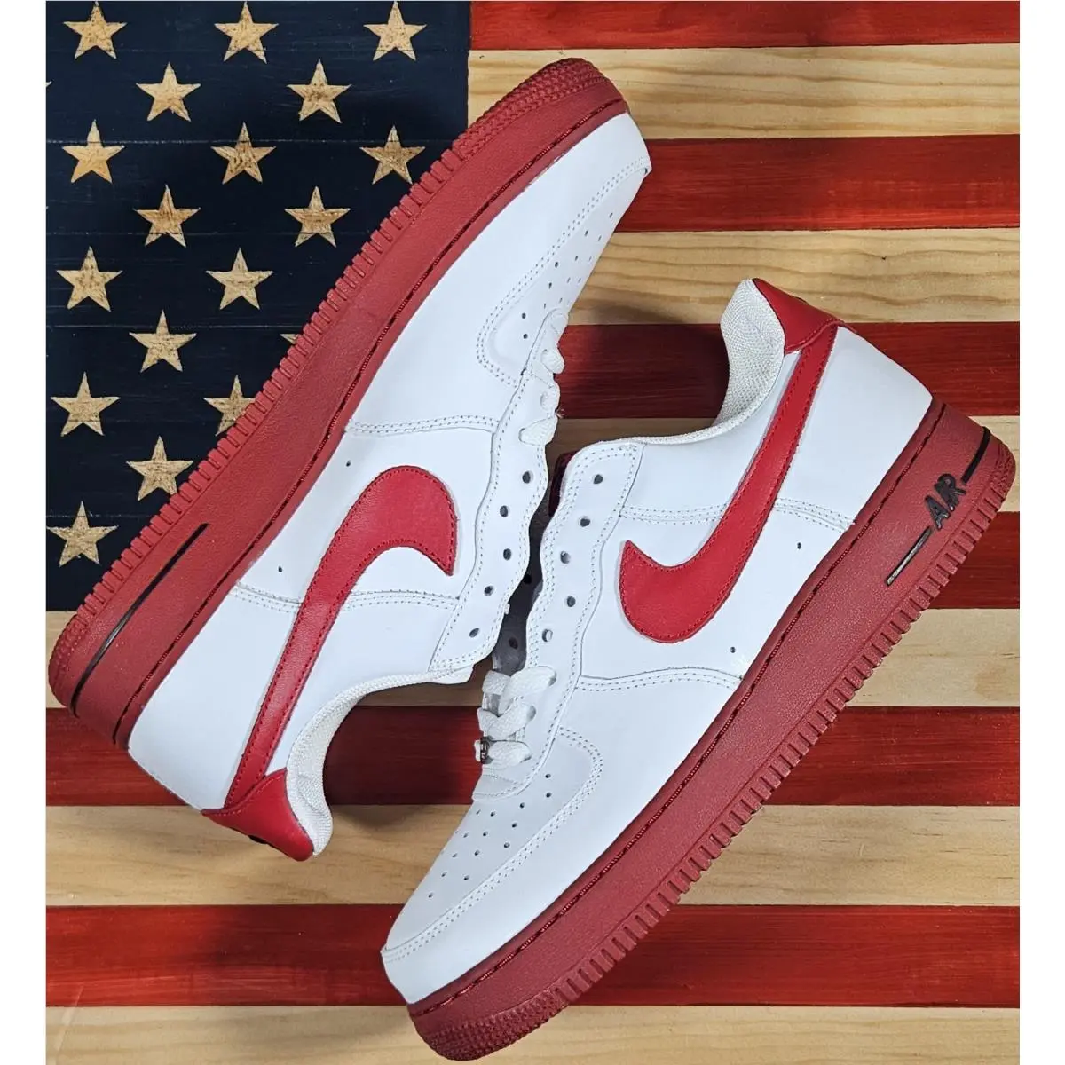Nike shoes - Nike Air Force 1 - Air Force - 306353-163 - White, way: White/Varsity-Red/Black 4