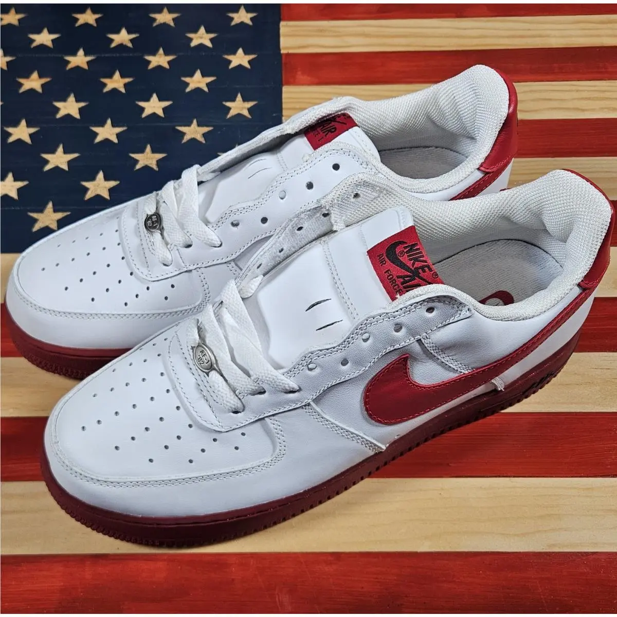 Nike shoes - Nike Air Force 1 - Air Force - 306353-163 - White, way: White/Varsity-Red/Black 6