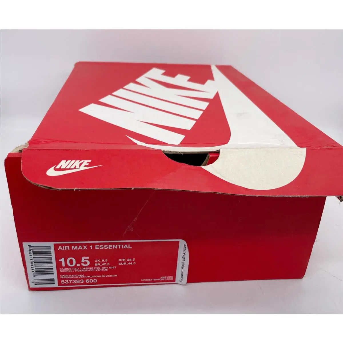 Nike shoes - Air Max 1 - Air Max - 537383-600 - Red Gray 12