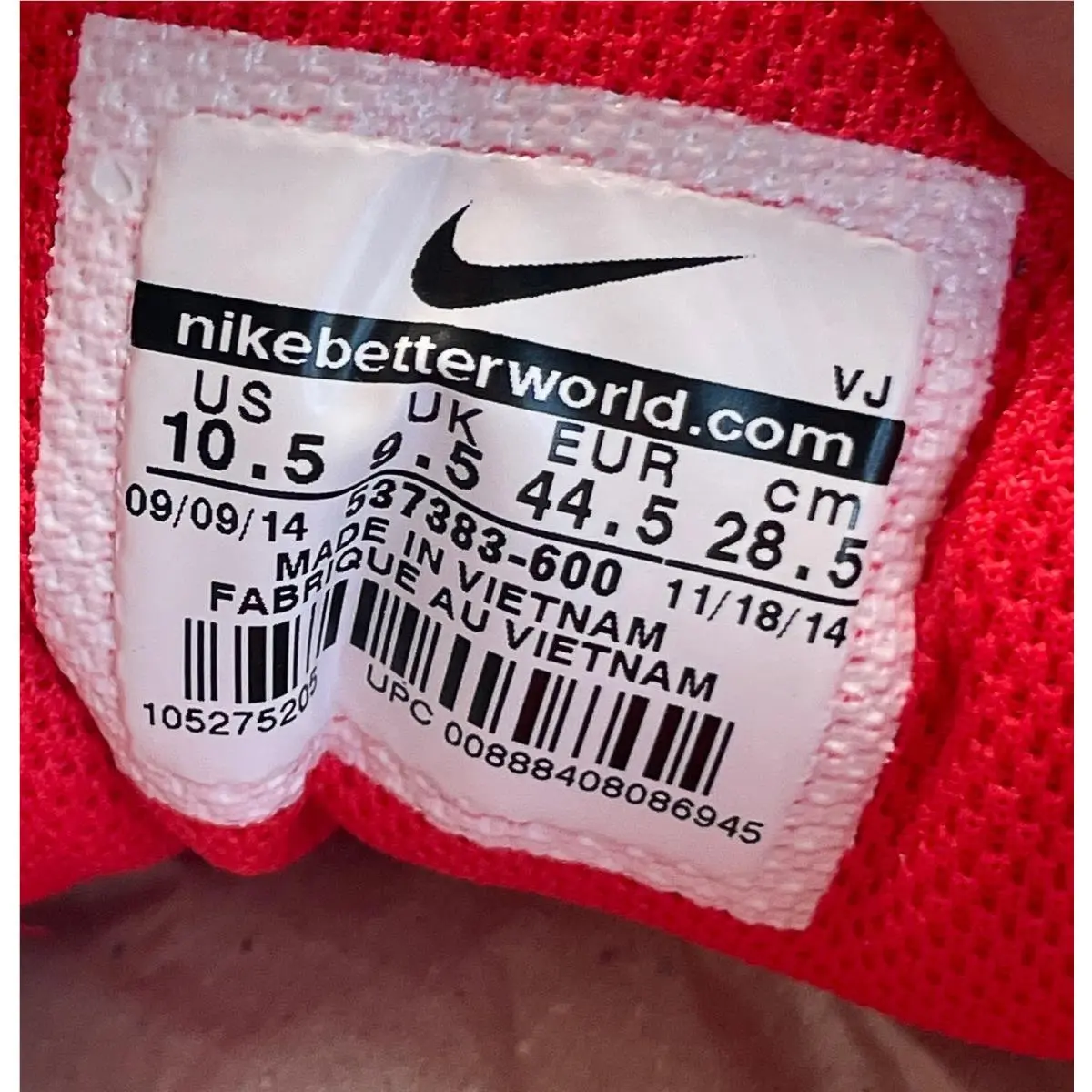 Nike shoes - Air Max 1 - Air Max - 537383-600 - Red Gray 8