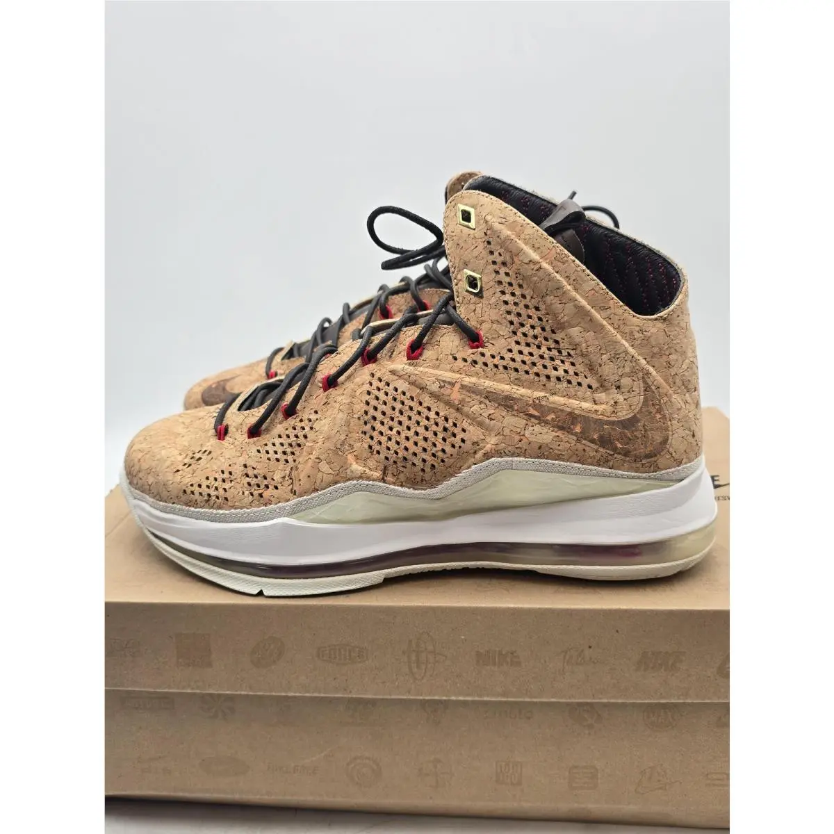 Nike shoes - Nike LeBron X EXT Cork QS - 580890-200 - Brown 0