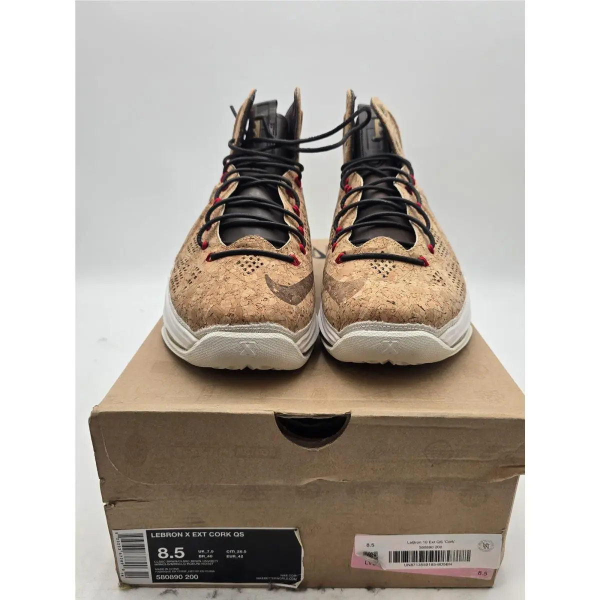 Nike shoes - Nike LeBron X EXT Cork QS - 580890-200 - Brown 1