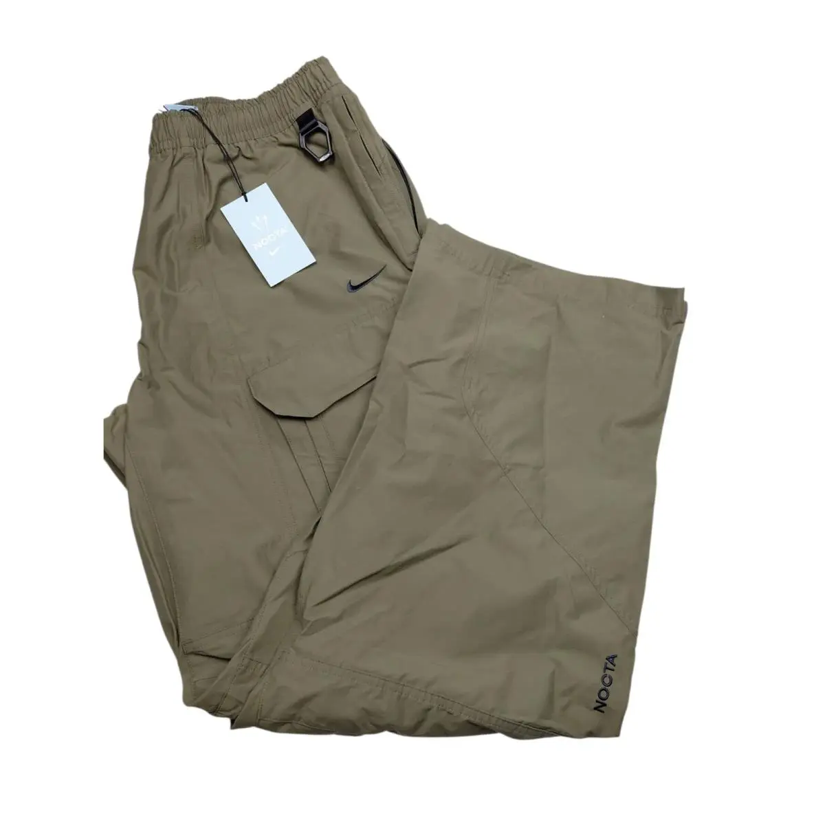 X Nocta Opal Men`s Size Large Cargo Wide Leg Pants Olive FZ0910-222 by Nike
