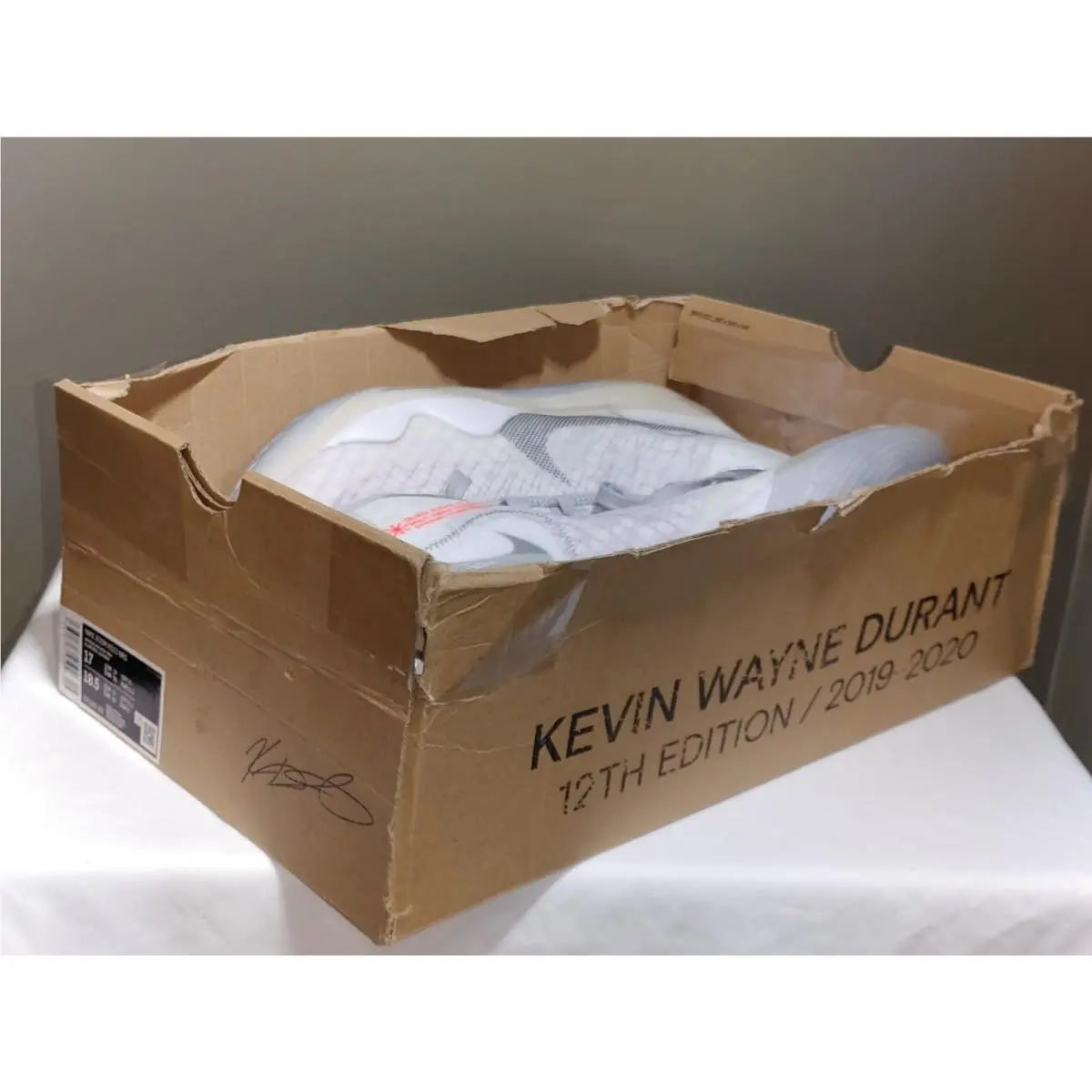 Nike shoes - Nike KD 12 - CK1195-101 - White Wolf Grey, Multi-Colored (UPC: 00193152710504) 12