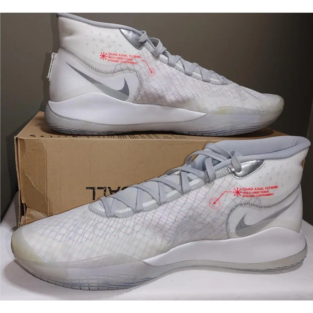 Nike shoes - Nike KD 12 - CK1195-101 - White Wolf Grey, Multi-Colored (UPC: 00193152710504) 0