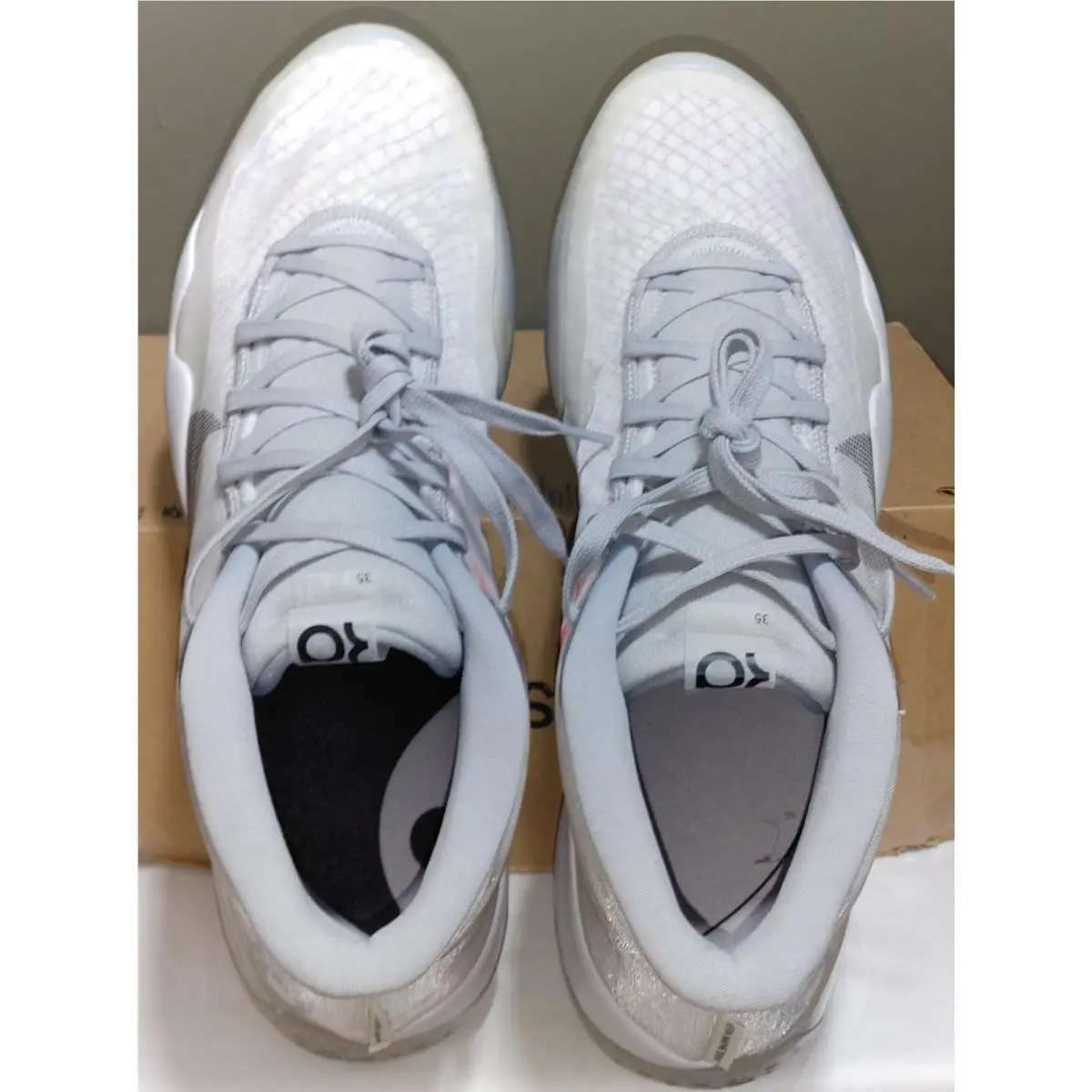 Nike shoes - Nike KD 12 - CK1195-101 - White Wolf Grey, Multi-Colored (UPC: 00193152710504) 3