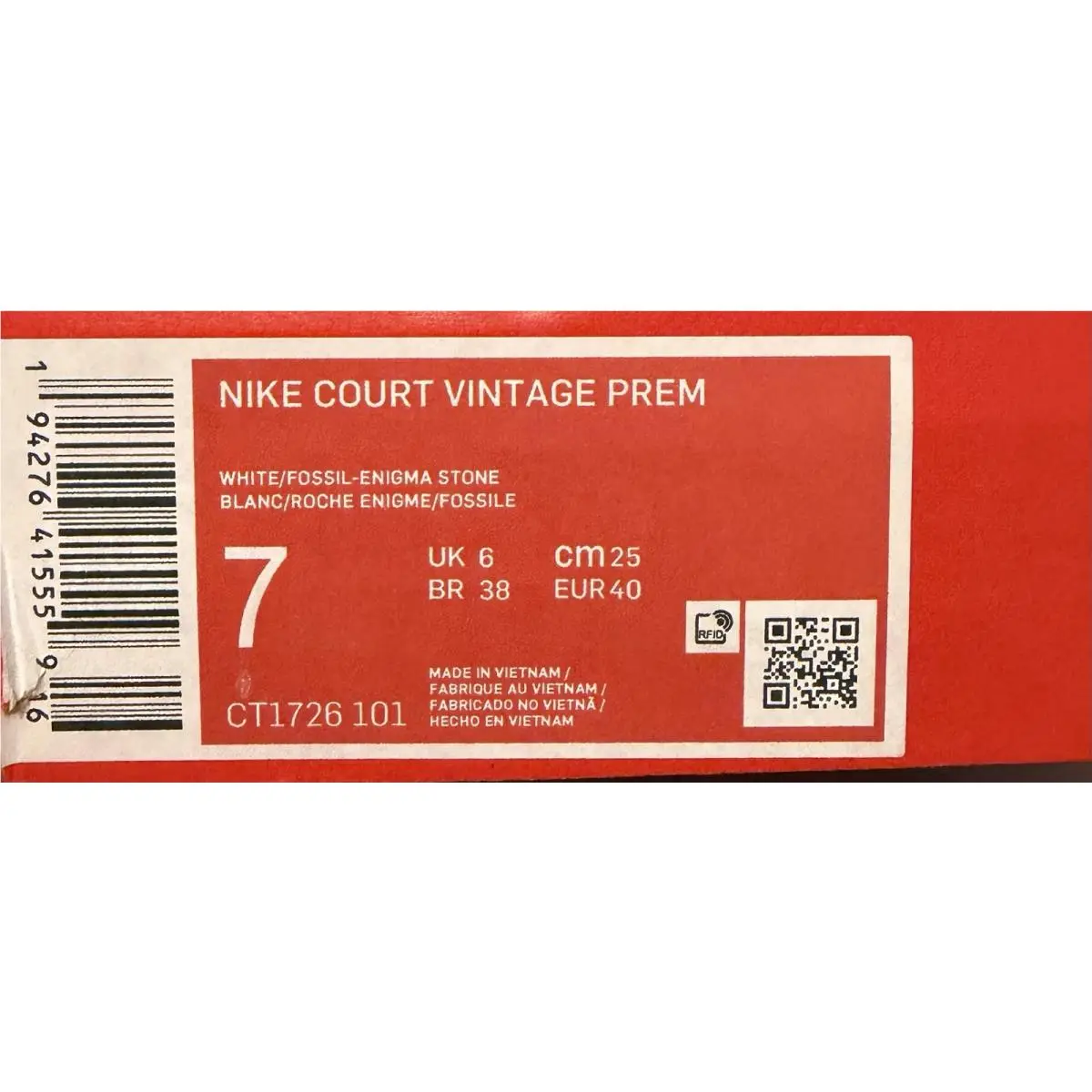 Nike shoes - Nike Court Vintage - Court Vintage - CT1726 101 - White 4