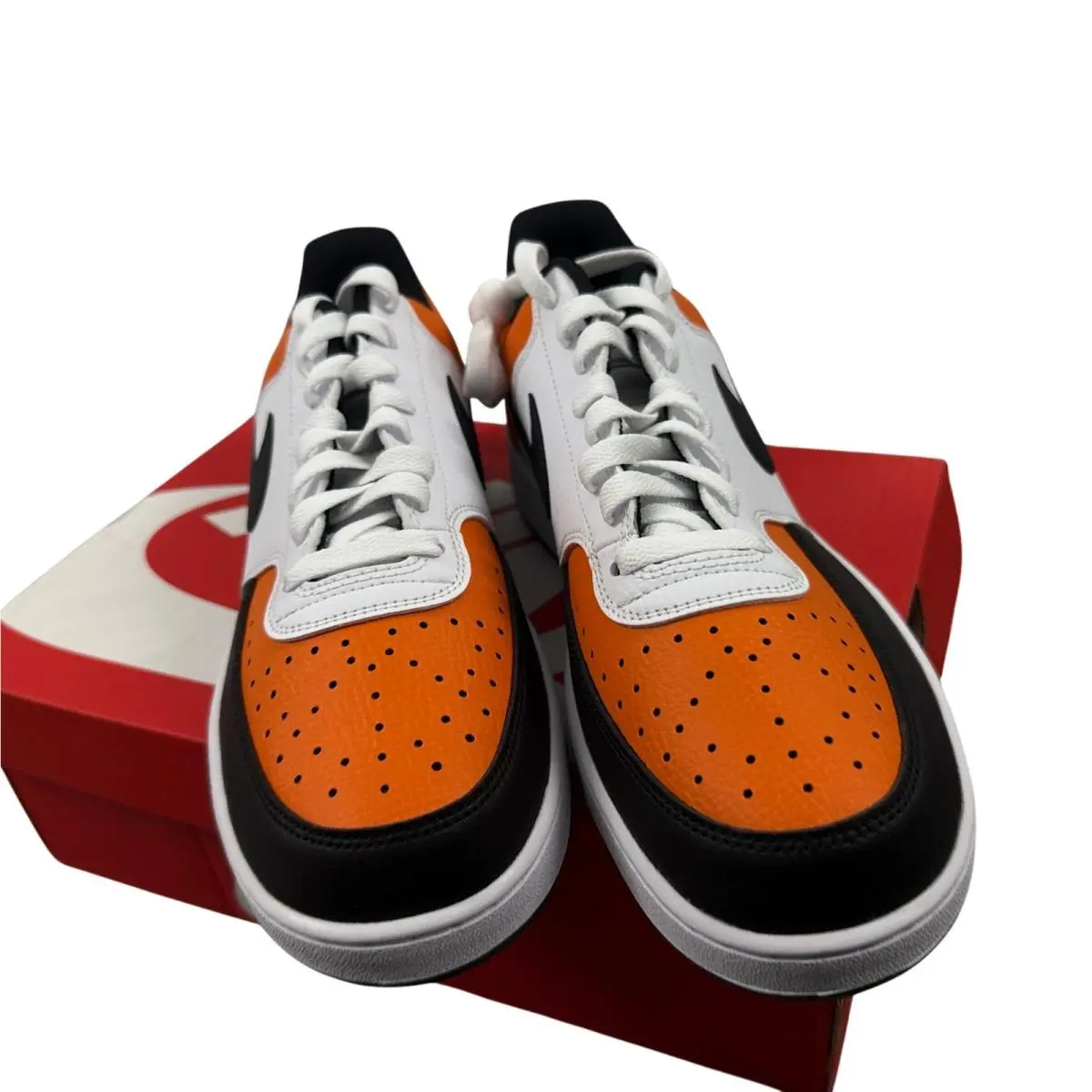 Nike shoes - Nike Court Vision Lo Starfish Black White - Orange 0