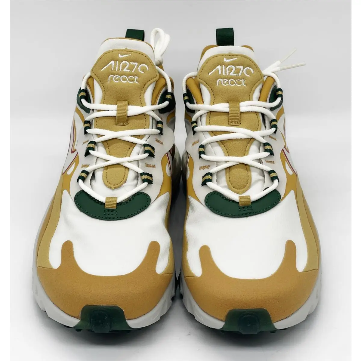 Nike shoes - Air Max 270 React - Air Max React - AO4971-700 - Gold Whtie 1