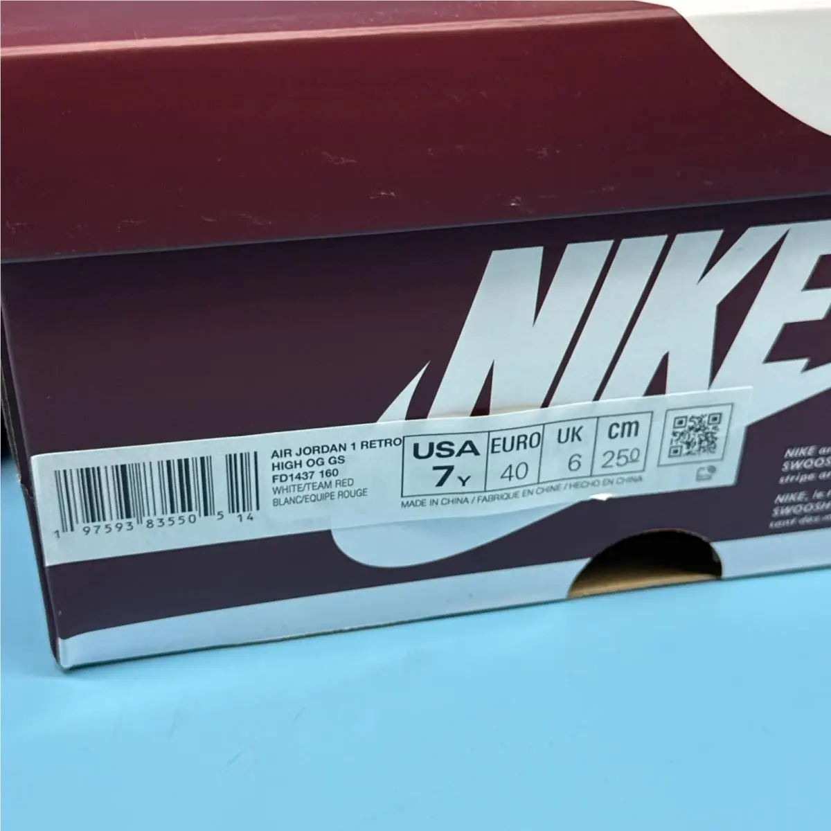 Nike shoes - Nike Air Jordan 1 - Air - FD1437-160 - Red 5