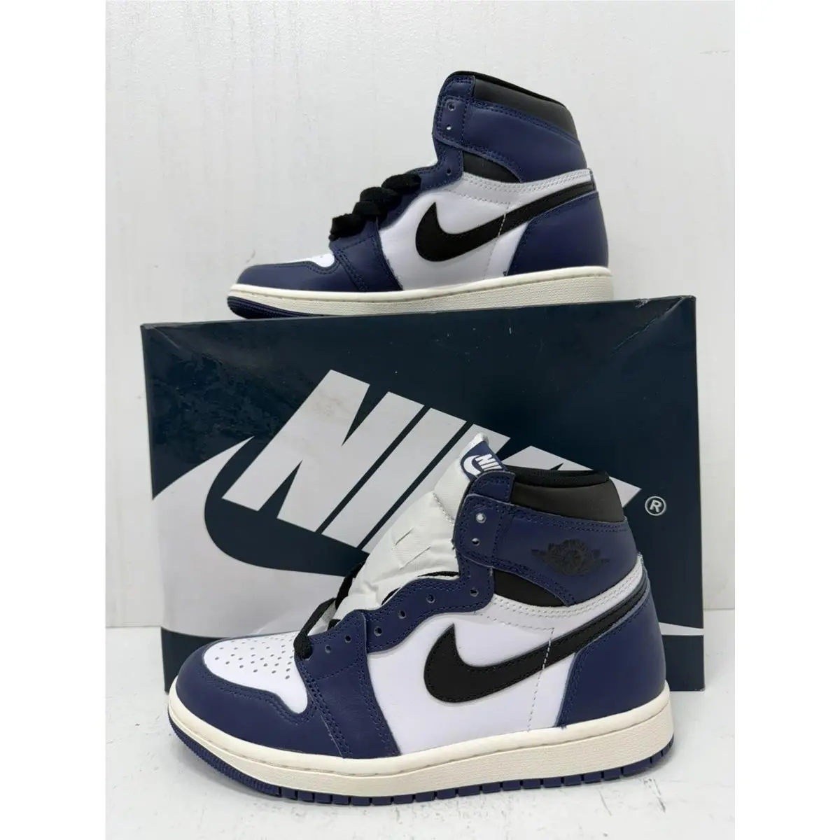 DZ5485-401 Air Jordan 1 Retro High OG Midnight Navy/black-white SZ5.5 Shoes by Nike