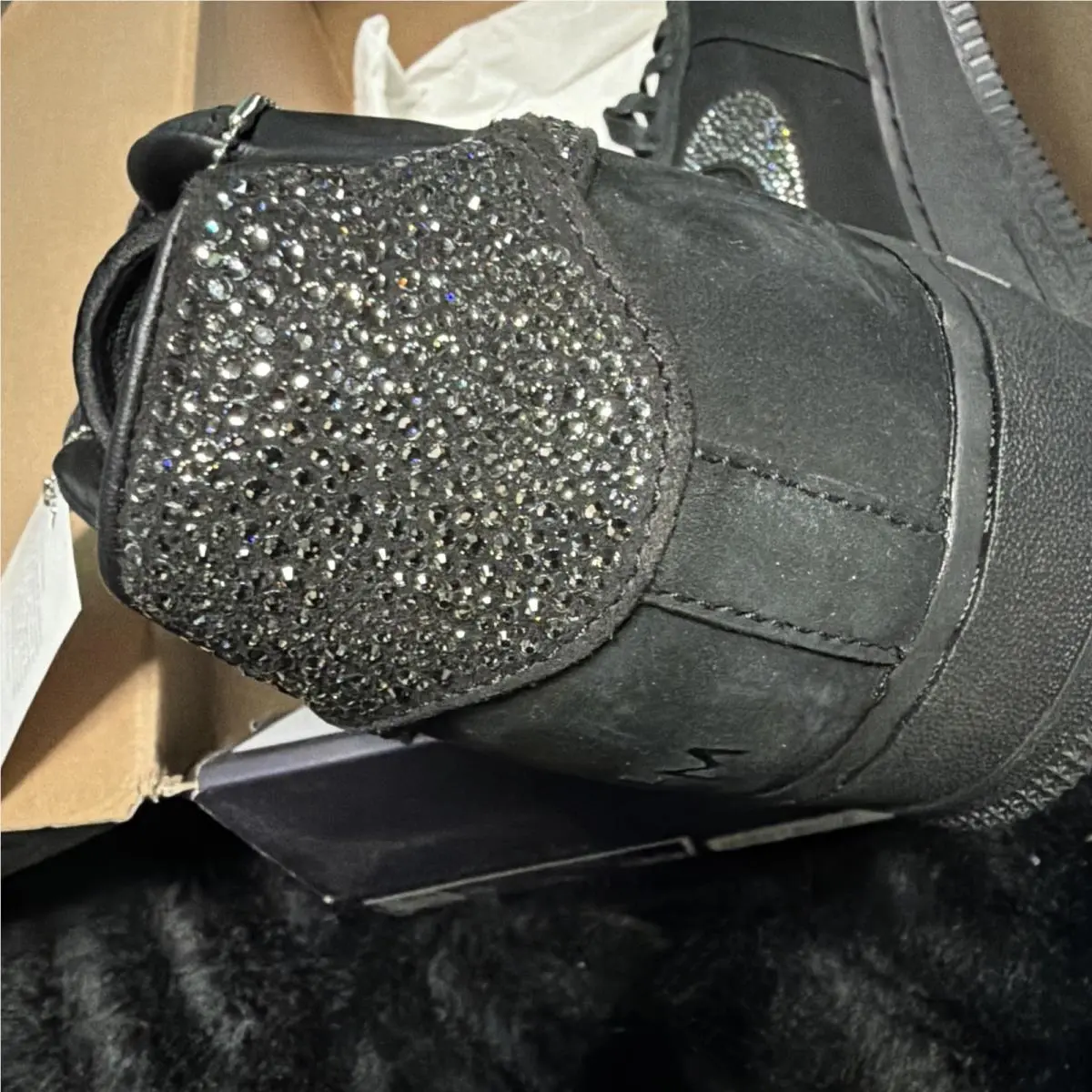 Nike shoes - Nike Air Force 1 - Air Force - IQ2711-001 - Black, Manufacturer: Black/Metallic Silver/Cobalt Bliss 9