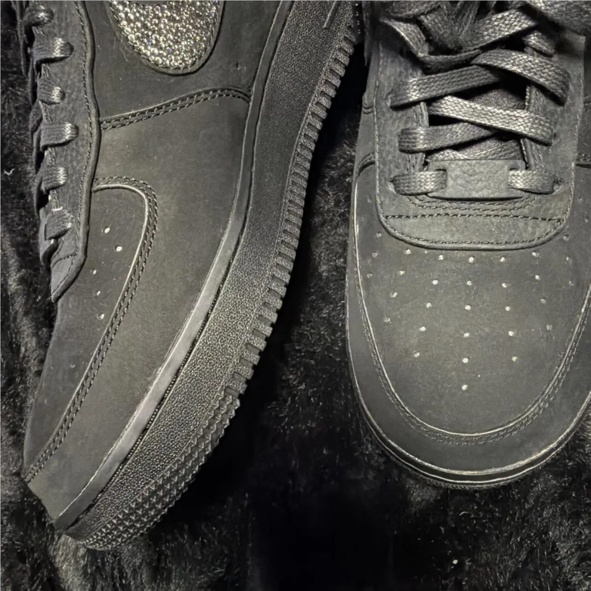 Nike shoes - Nike Air Force 1 - Air Force - IQ2711-001 - Black, Manufacturer: Black/Metallic Silver/Cobalt Bliss 0