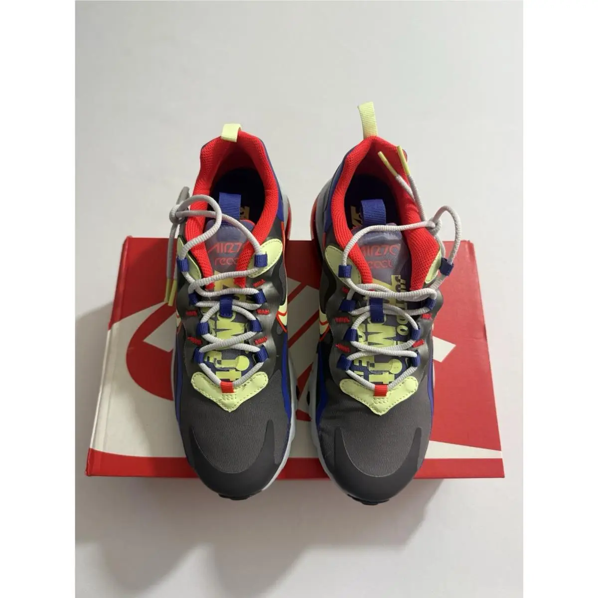 Nike shoes - Nike Air Max 270 React - Gray (UPC: 0193655323072) 0