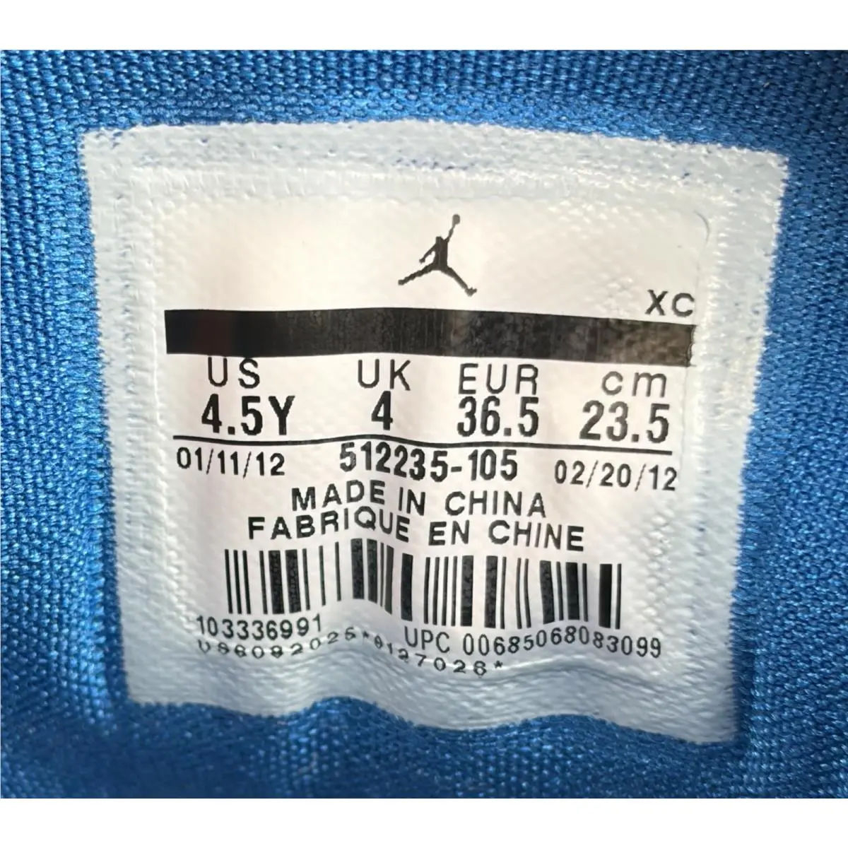 Nike shoes - Jordan Flight 23 RST (GS) - 512235 105 - White/Military Blue-Neutral Grey (UPC: 685068083099) 7