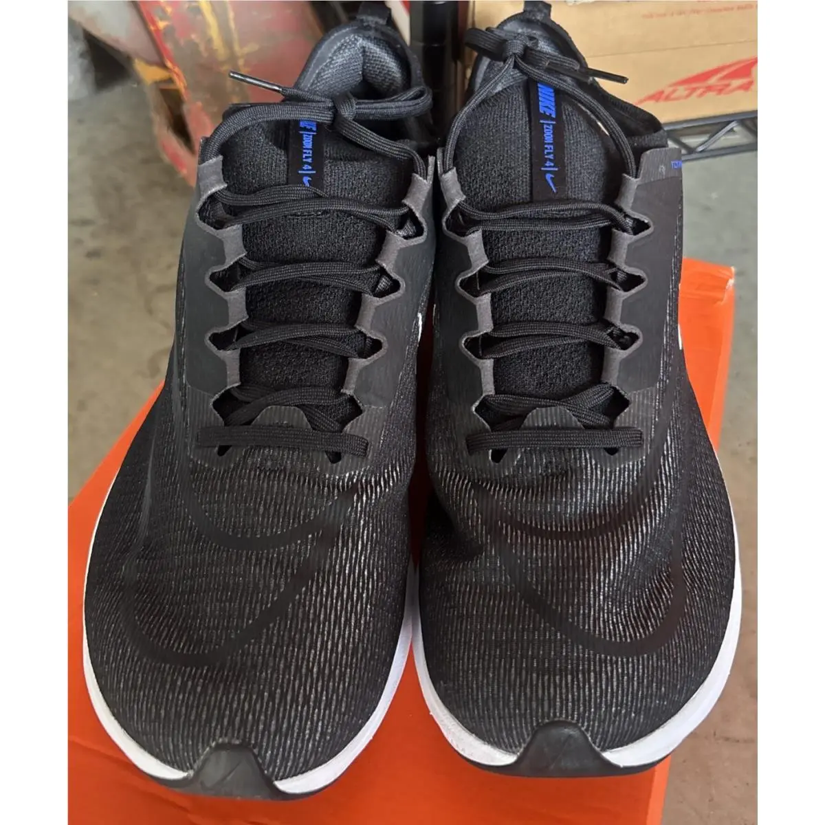 Size 14 -nike Zoom Fly 4 Black White by Nike