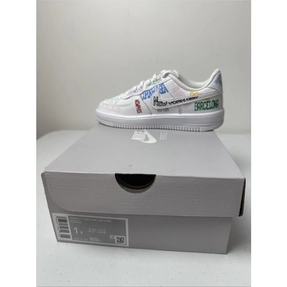 Nike shoes - Nike Force 1 - Force - IO9733 100 - White/White (UPC: 0198729719744) 2