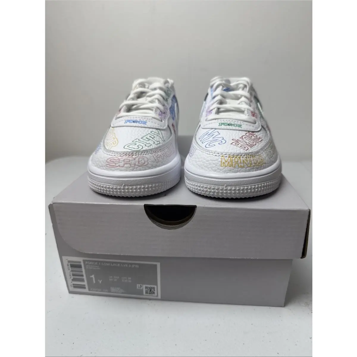 Nike shoes - Nike Force 1 - Force - IO9733 100 - White/White (UPC: 0198729719744) 4