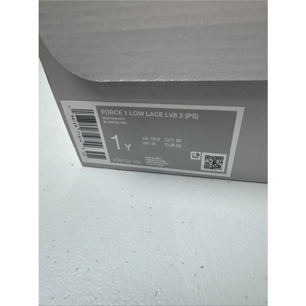 Nike shoes - Nike Force 1 - Force - IO9733 100 - White/White (UPC: 0198729719744) 12