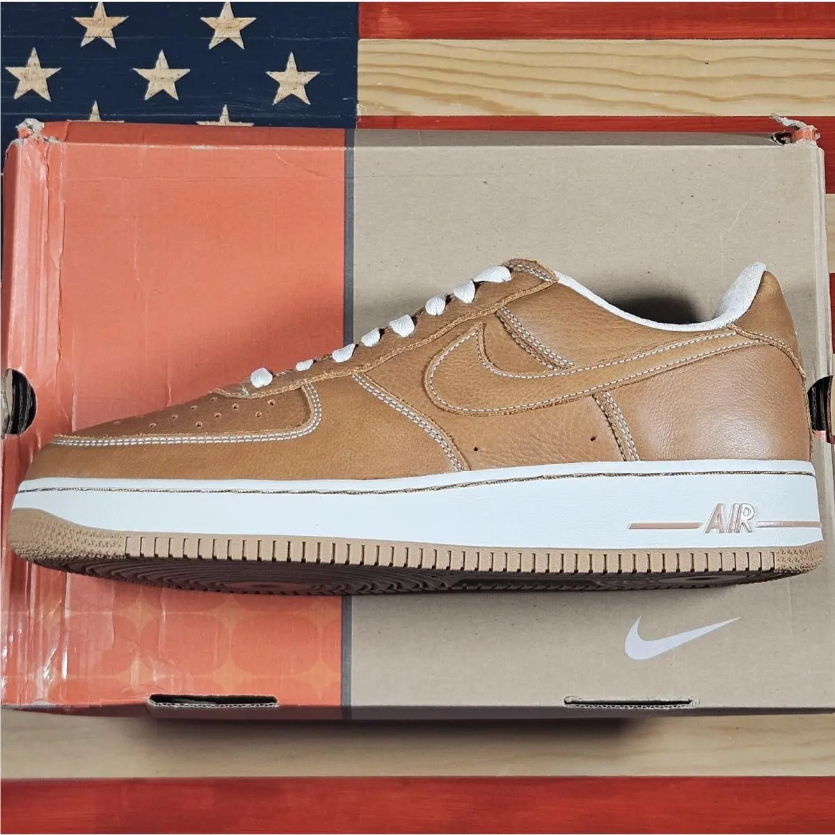 Nike shoes - Nike Air Force 1 - Air Force - 309096-222 - Brown, way: Maple/Maple-Birch-White 2