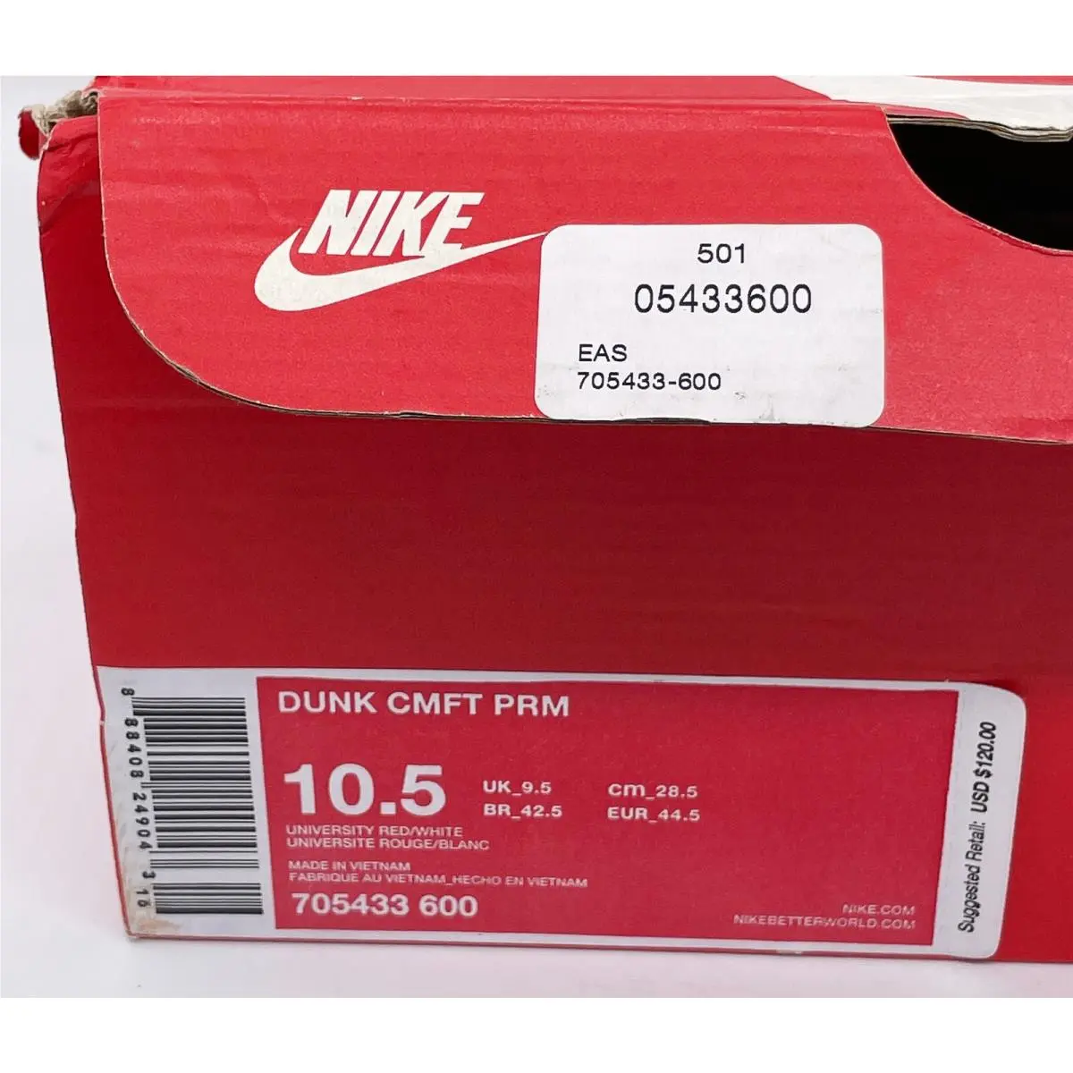 Nike shoes - Nike Dunk CMFT PRM - Dunk CMFT PRM - 705433-600 - Red 12