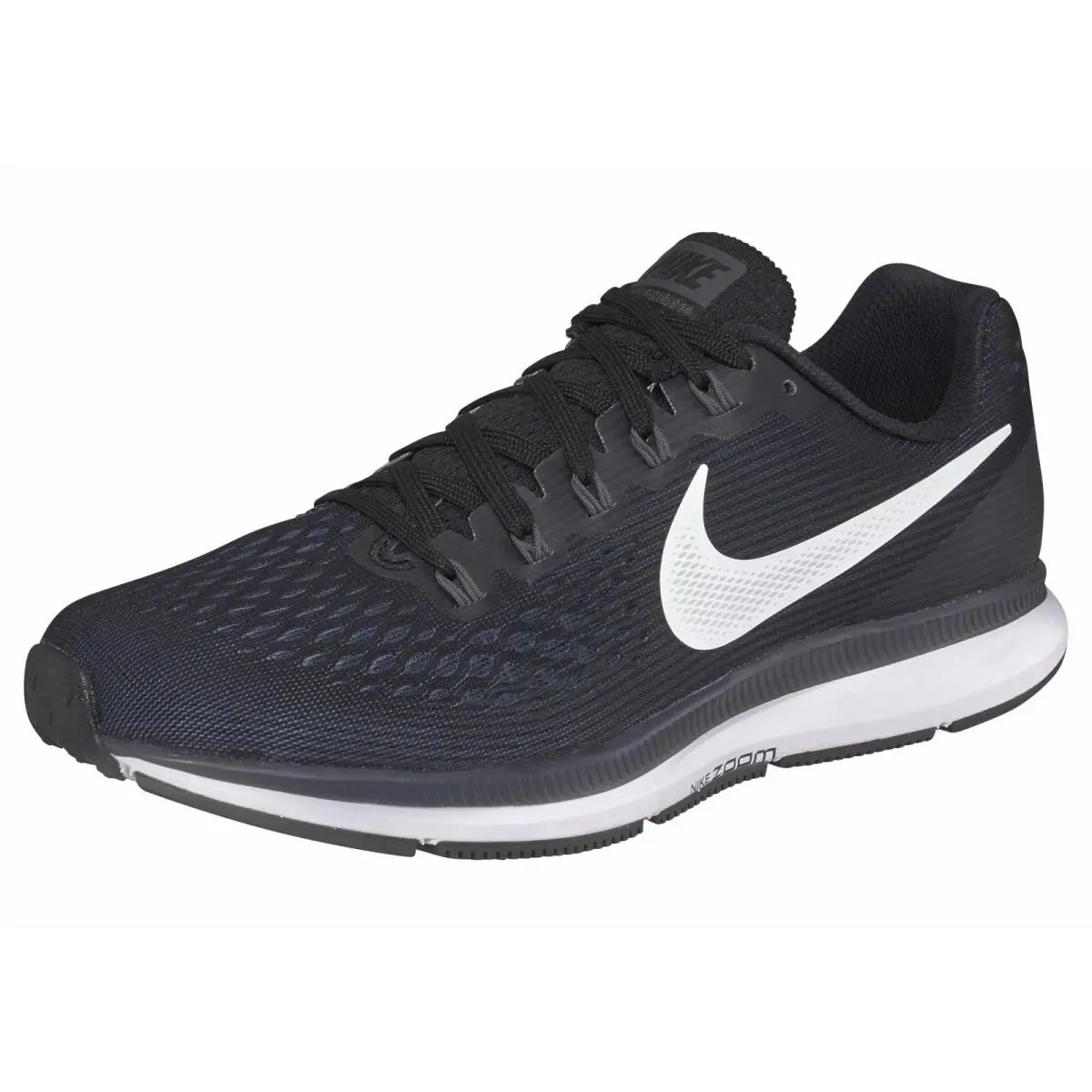 Woman`s Blk Wht Size 9  Air Zoom Pegasus 34 Sneakers Tennis Shoes by Nike