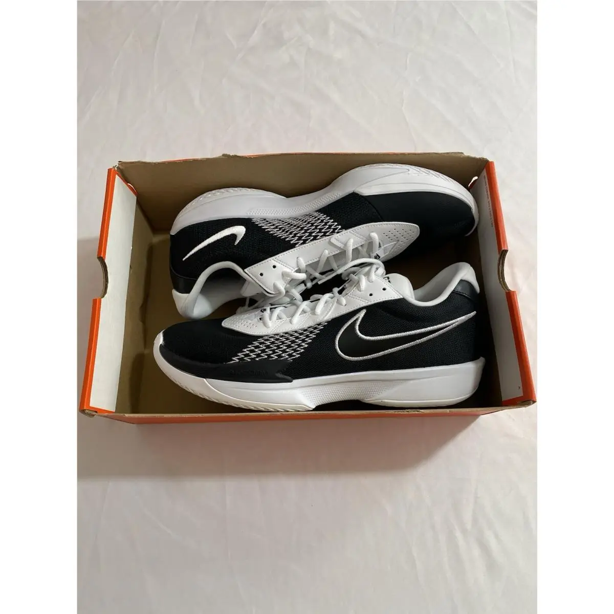Mens Size 14 Black White  Air Zoom G.t. Cut Academy Basketball Shoes by Nike