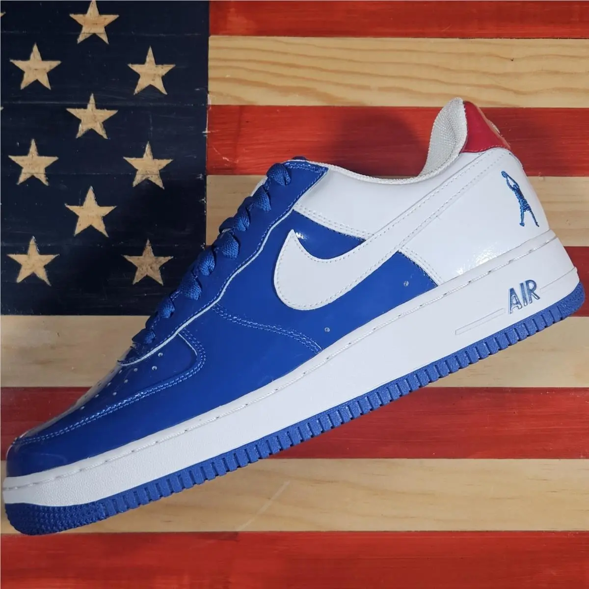 Nike shoes - Nike Air Force 1 - Air Force - 306347-411 - Blue, way: Blue-Jay/White/Varsity-Red 1