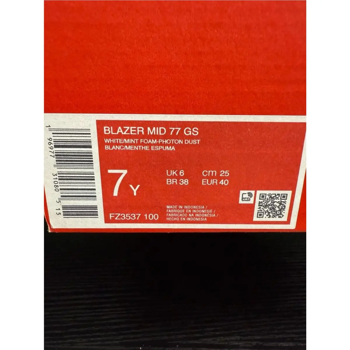 Nike shoes - Nike Blazer Mid 77 GS - FZ3537 100 - White 4
