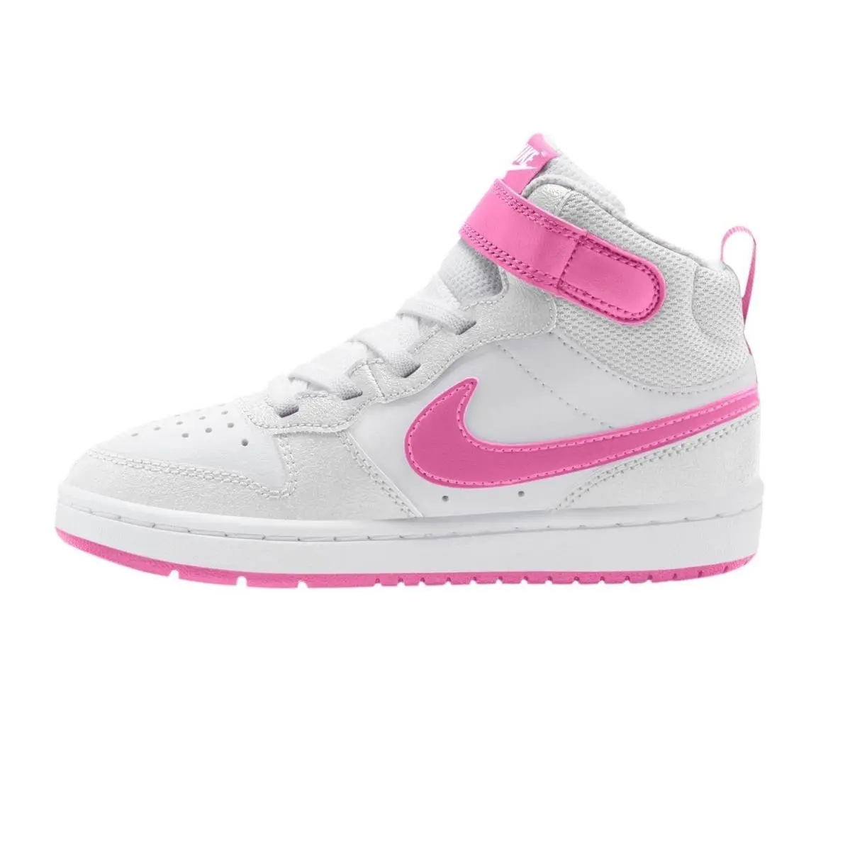 Court Borough Mid 2 Girl’s Little Kids Shoes White Pink 13C Sneakers by Nike