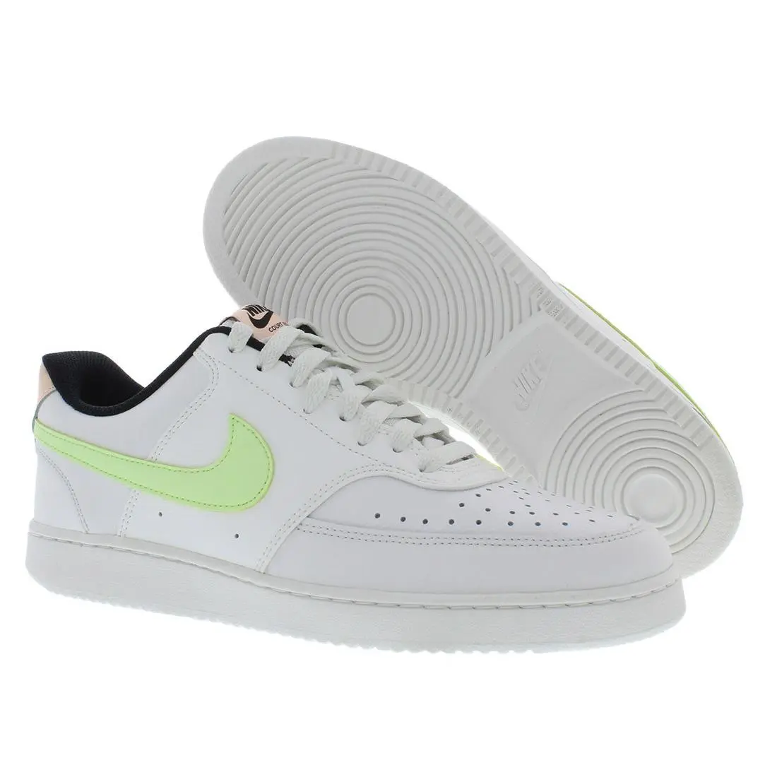 Nike Court Vision Low Womens Shoes Size 9.5 Color: White/volt